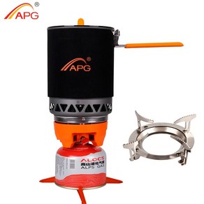 apg 1600ml 휴대용 캠핑 가스 스토브 요리 시스템 부탄 프로판 버너, 1개