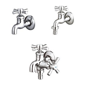 대림바스 양갈래수도꼭지 일구세탁수전 일반수전 베란다수전, 대림 일반수도꼭지, 온수형, 1개