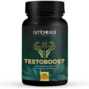 AMBROSIAL 남성용 암브로시얼 테스토잭 알파 데스트 버닝 테스트프리 테스트 타블렛 트리블러스 부스터 초프리미엄 허브  천연 보충제 3종 혼합 근육 큰키 및 에너지 부스트 지, 1개