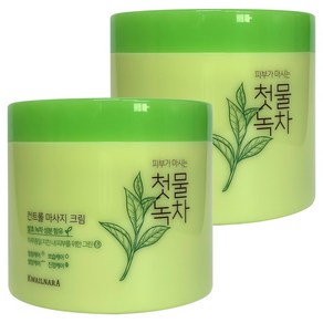 과일나라 첫물녹차 컨트롤 마사지 크림, 300g, 2개