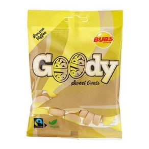 스웨덴캔디 GOODY BUBS 바나나 캐러멜 90g 2팩, 2개