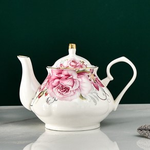 european bone china 찻주전자 400ml 영어 애프터눈 티 세트 찻주전자 고급 도자기 커피 포트 내열 주전자 냄비