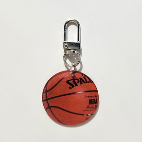 슬로우베베 에이씨 농구공 키링 basketbaill keyring 아크릴 에어팟 버즈 장식 스포츠 가방 열쇠고리