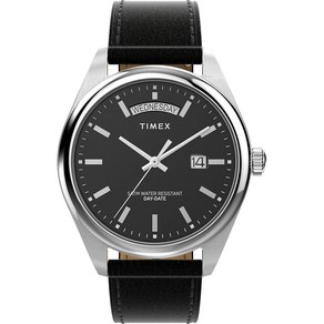 Timex 남성용 레거시 41mm 시계 실버톤/그레이