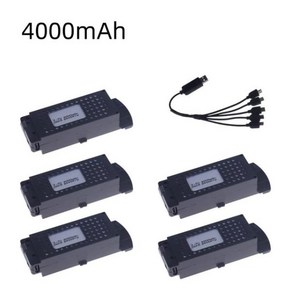 RC 쿼드콥터 예비 부품 Q6 드론 배터리 4000mAh 800mAh Q6 S6 G6 T6 K5 3.7V, 1개