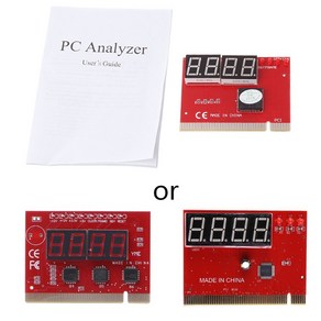 4 숫자 LCD 디스플레이 PC 분석기 진단 우체 카드 마더 보드 테스터 ISA PCI 버스 Mian Boad에 대한 LED 표시기가있는 마더 보드 테스터, 검은색, 하나, 1개