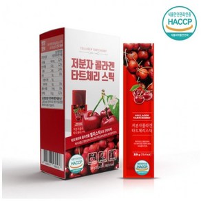 HACCP 인증) 저분자 콜라겐 타트체리 젤리 스틱 20gx15포, 4개, 300g