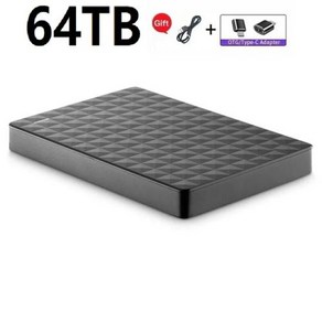 휴대용 SSD E61 128TB 32TB 2TB 4TB USB30 외장하드 고속, Gey, 64TB