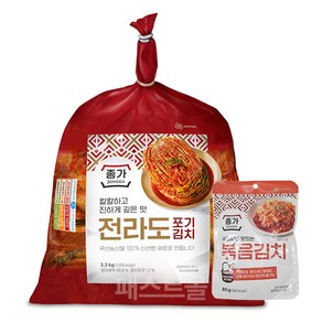 종가 전라도 포기김치 3.3kg + 볶음김치 80g, 1개