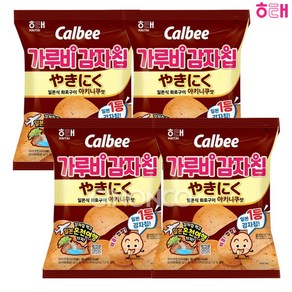 (지노앤코)해태 가루비 감자칩 야키니쿠맛, 4개, 96g