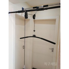 DIY 렛풀다운 등운동 홈짐 집헬스장 상체 삼두근 팔 운동기구 헬스용품, K. 73cm 타이로드, 1개