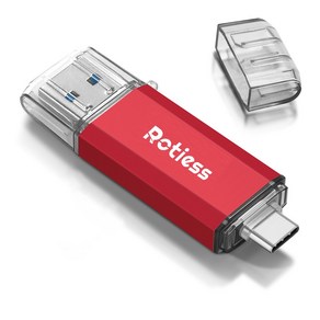 ROTIESS USB3.0 c타입 대용량 유에스비메모리 2in1 핸드폰OTG 256GB, 1TB