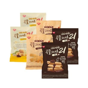 구워만든 곡물그대로 21 크리스피롤 6봉 (오리지널2 + 인절미2 + 초코2), 150g