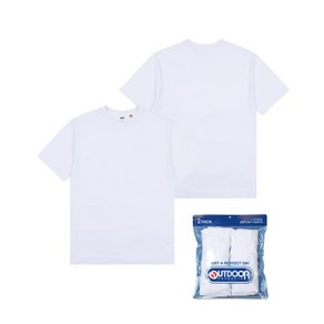 [국내매장판]아웃도어 프로덕츠 OUTDOOR PRODUCTS 2팩 레이어드 티셔츠 2PACK LAYERED T-SHIRTS WO136RHSSZ03WH