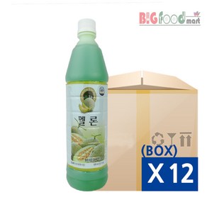 청솔 멜론 음료, 835ml, 12개