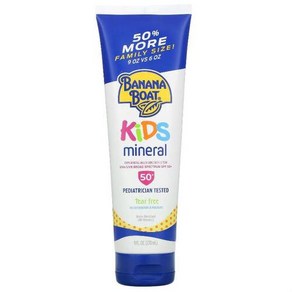 Banana Boat 어린이용 미네랄 자외선 차단제 SPF 50+ 270ML 9FL oz), 1개