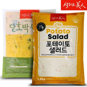 샐러드미인 단호박 샐러드 1kg+포테이토 샐러드 1.2kg, 1개