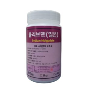 몰리브덴 500g 몰리브덴산나트륨 콩 개화촉진 서리태콩 수확량증가, 1개