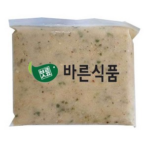 바른식품 어묵반죽 1kg (고추) / 금요미식회방영 우돈어묵 가마보코 피쉬볼 어묵탕 튀김어묵 밀가루없는 무색소 무방부제 수제, 1개