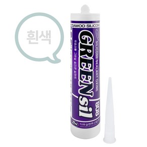 JSS&D 실리콘 270ml 흰색 비초산실리콘 실란트 백색실리콘