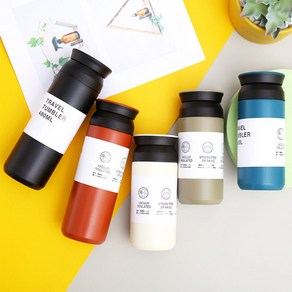 텀블러 각인 350ml 500ml 제작 보온보냉 가능 라벨, 0트라벨500ml-카키, 1개, 0트라벨500ml-카키