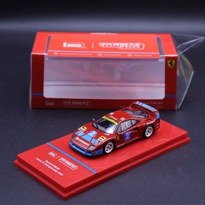 1/64 페라리 F40 GT Italian 1992 자동차 다이캐스트 모델 피규어 모형, 레드, 1개