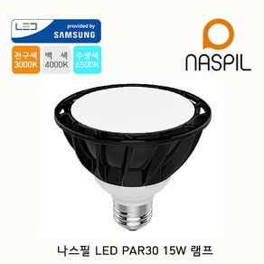 나스필 LED PAR30 15W 램프, 확산형, 1개