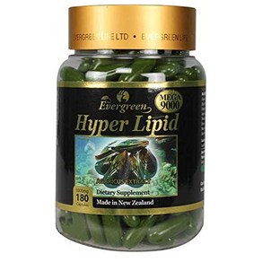 Evegeen Hype LIPID MEGA 에버그린 초록홍합 9000 180정, 1개