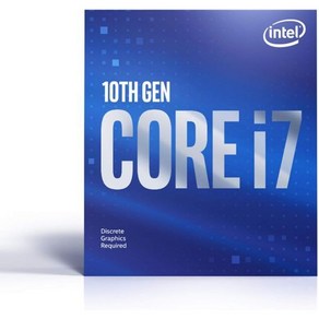 인텔® Core™ i710700F 데스크톱 프로세서 8코어 없음 최대 4.8GHz 그래픽스 LGA1200인텔®400 시리즈 칩셋 65W