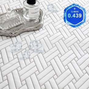 Cozy Aua Q-MAX 0.439 3중직 여름 냉감 침대 패드 얼음 쿨매트, 화이트