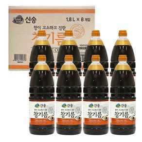 신송 참기름, 1.8L, 8개