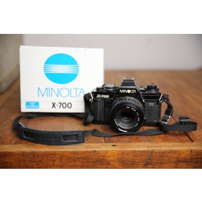 빈티지 미놀타 X700 SLR 카메라 MD 50mm 1.2 렌즈 박스 수동 블랙 35mm 일본, 1개