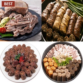 순대 돼지 부속 고기 부속물 머리 간 염통 오소리감투 부산물 고순대 시골 피순대 백순대 내장 직화 구이 순대 간 허파 돼지 머릿고기 머리고기 편육 삶은 돼지머리 수육, 삶은간 300g, 1개, 300g