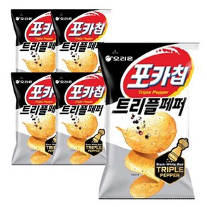 오리온 포카칩 트리플페퍼 110g (L사이즈), 5개