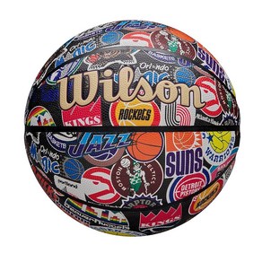 WILSON NBA 올팀 레트로 농구공 - 멀티컬러 사이즈 7-29.5\