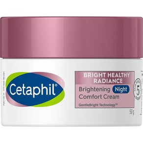 호주 세타필 Cetaphil 브라이트 헬시 레디언스 브라이트닝 나이트 컴포트 페이스 크림, 50g, 1개