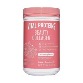 Vital Poteins Beauty Collagen Peptides Stawbey Lemon Flavo 9.6 OZ Exp 9/24 721547, 1개