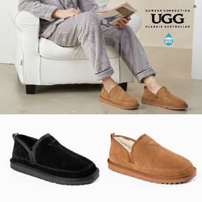 호주 어그 오즈웨어 UGG 알더 남자 털 로퍼 슬립온 양털 단화 OB660