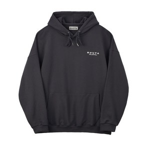 Signatue Logo Ovesized Fit Hoodie (CHARCOAL)