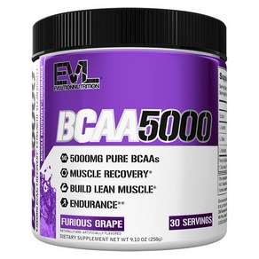 EVLUTIONNUTRITION BCAA 5000mg 퓨리어스 그레이프