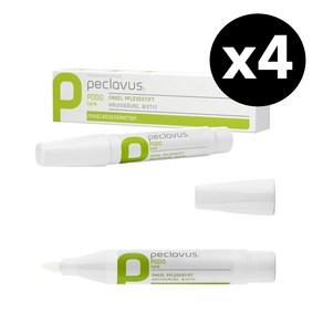 Peclavus 네일케어 스틱형 펜 4ml x4개 비오틴 손발톱 강화 페클라부스 PODOcae, 4개