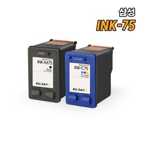 삼성전자 INK-M75 INK-C75 호환 잉크, 1개, 2PAC (검정/컬러) INK-75