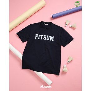 [FITSUM] 핏섬 신상티셔츠 오버핏티셔츠 T23FW1403(NV) 네이비컬러 배드민턴&탁구&볼링&스쿼시&테니스&스포츠&라온스포츠