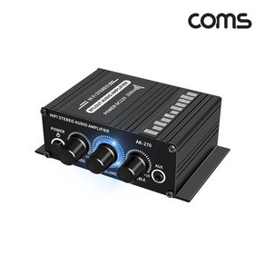 Coms JA142 Hi-Fi 2채널 스피커 마이크 오디오 앰프 20W x2