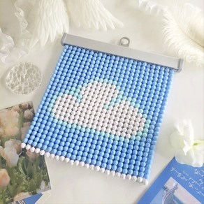 비즈발 만들기 키트 DIY 비즈 커튼, 1개, 구름 (도구포함)