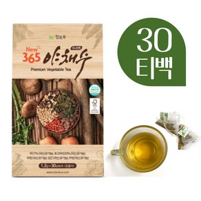 국내산 100% 유기농 야채수 야채차 티백, 1개, 30개입, 1.2g