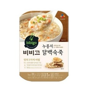 비비고 누룽지 닭백숙죽, 280g, 10개