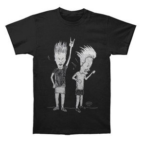 ROCKPANDA Beavis & Butthead Rocker Sketch 반팔티