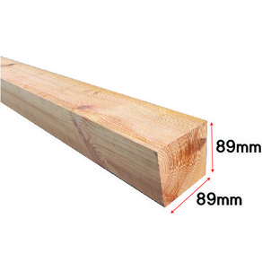 직사각형-각목 각재- 89mm x 89mm-다용도 목재 셀프 DIY, 1개, 목재-89mm x 89mm x 300mm