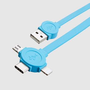 USB 3IN1 멀티 고속 충전 케이블 5핀 C타입 8핀 PC방